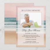 In het liefhebben van Memory Elegant Ocean Funeral Kaart (Voorkant / Achterkant)