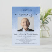 In het liefhebben van Memory Funeral Memorial Serv Kaart (Staand voorkant)