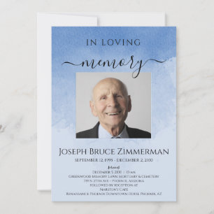 In het liefhebben van Memory Funeral Memorial Serv Kaart