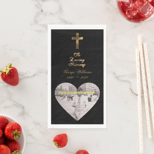 In het liefhebben van Memory Golden Cross Heart Sh Servet (Insitu)