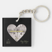 In het liefhebben van Memory Golden Cross Heart Sh Sleutelhanger (Achterkant)