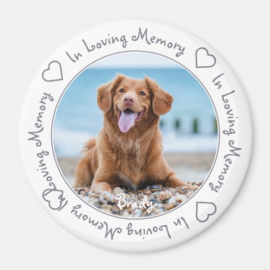 In het liefhebben van Memory Keepomwille Pet Memor Magneet (Voorkant)