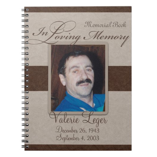 In het liefhebben van Memory Memorial / Guestbook Notitieboek (Voorkant)