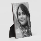 In het liefhebben van Memory Memorial Modern Elega Fotoplaat (Zijkant)