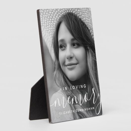 In het liefhebben van Memory Memorial Modern Elega Fotoplaat (Zijkant)