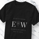 In het liefhebben van Memory Memorial Modern Monog T-shirt