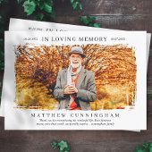 In het liefhebben van Memory Memorial Modern Simpl Bedankkaart