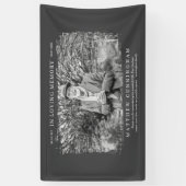 In het liefhebben van Memory Memorial Modern Simpl Spandoek (Verticaal)