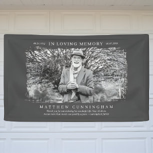 In het liefhebben van Memory Memorial Modern Simpl Spandoek