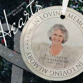 In het liefhebben van Memory Memorial Simple Elega Glas Ornament