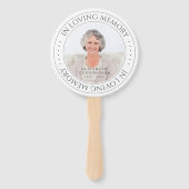 In het liefhebben van Memory Memorial Simple Elega Handwaaier (Voorkant)