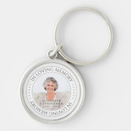 In het liefhebben van Memory Memorial Simple Elega Sleutelhanger