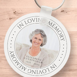 In het liefhebben van Memory Memorial Simple Elega Sleutelhanger