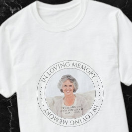 In het liefhebben van Memory Memorial Simple Elega T-shirt