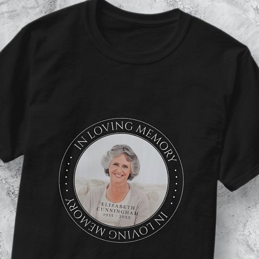 In het liefhebben van Memory Memorial Simple Elega T-shirt