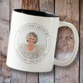 In het liefhebben van Memory Memorial Simple Elega Tweekleurige Koffiemok
