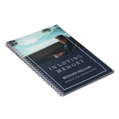 In het liefhebben van Memory Navy Blue Photo Funer Notitieboek (Rechterzijde)