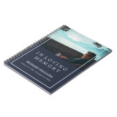 In het liefhebben van Memory Navy Blue Photo Funer Notitieboek (Linkerzijde)