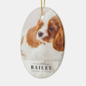 In het liefhebben van Memory Pet Memorial Modern C Keramisch Ornament (Links)