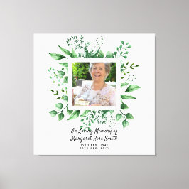In het liefhebben van Memory PHOTO Bereavement Los Canvas Afdruk