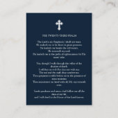 In het liefhebben van Memory Photo Blue Funeral Ca Visitekaartje (Achterkant)