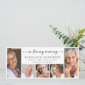 In het liefhebben van Memory Photo Collage Memoria Aankondiging (Staand voorkant)
