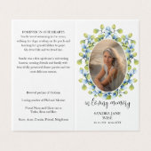 In het liefhebben van Memory Photo Funeral Prayer  Kaart (Buitenkant ongevouwen)