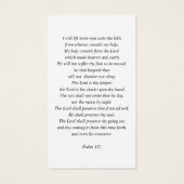 In het liefhebben van Memory Photo Funeral Prayer  Visitekaartje (Achterkant)