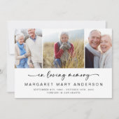 In het liefhebben van Memory Photo Funeral Sympath Kaart (Voorkant)