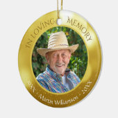 In het liefhebben van Memory Photo Memorial Keepom Keramisch Ornament (Links)