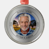 In het liefhebben van Memory Photo Memorial Keepom Metalen Ornament (Voorkant)