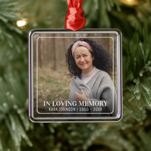 In het liefhebben van Memory Photo Memorial Keepom Metalen Ornament