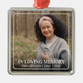 In het liefhebben van Memory Photo Memorial Keepom Metalen Ornament (Voorkant)