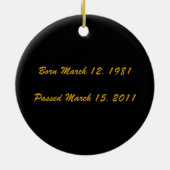 In het liefhebben van Memory Photo Ornament Gold B (Achterkant)