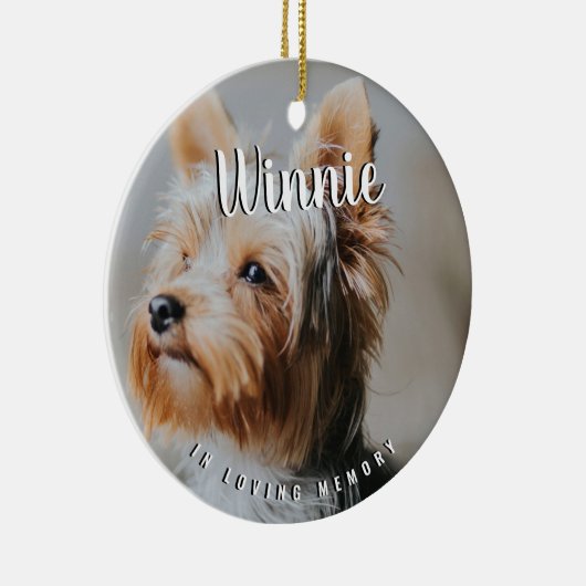 In het liefhebben van Memory Photo Pet Keepomwille Keramisch Ornament (Rechts)