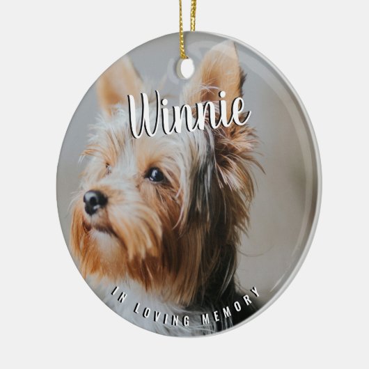 In het liefhebben van Memory Photo Pet Keepomwille Keramisch Ornament (Links)