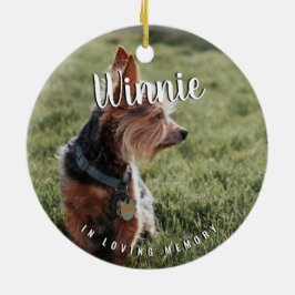 In het liefhebben van Memory Photo Pet Keepomwille Keramisch Ornament