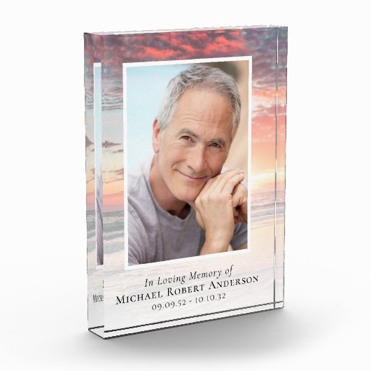 In het liefhebben van Memory Sunset Photo Sympathi Fotoblokken (Links)