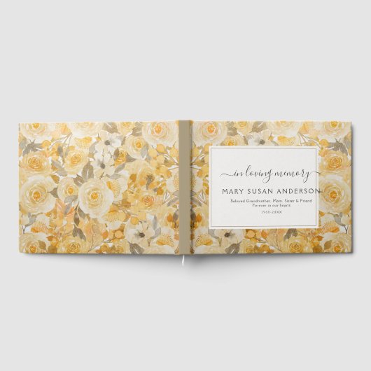 In het liefhebben van Memory Yellow Roses Memorial Gastenboek (Volledig)
