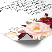 In het liefhebbende Memorial Table Sign Poster (Hoek)