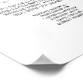 In het liefhebbende Memorial Table Sign Poster (Hoek)