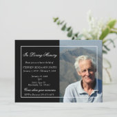 In het liefhebbende Memory Memorial Service Photo  Kaart (Staand voorkant)