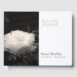 In het liefhebbende Memory Peony Funeral White Gue Gastenboek