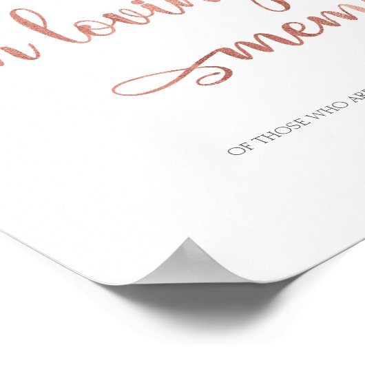 In het liefhebbende roos gold Weddenschap Poster (Hoek)