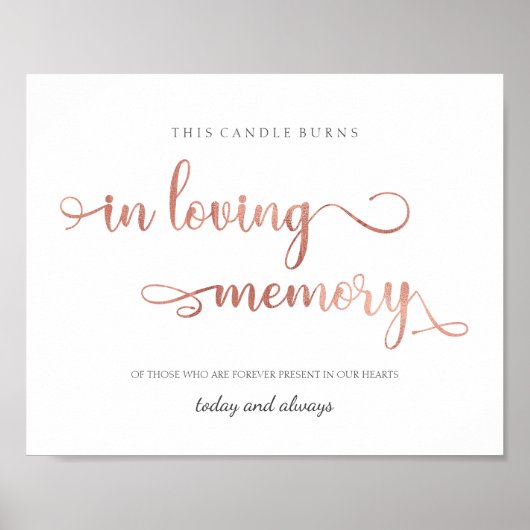 In het liefhebbende roos gold Weddenschap Poster (Voorkant)