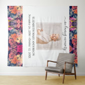 In het liefste geheugen Foto Moody Floral Memorial Wandkleed (In Situ (horizontaal))