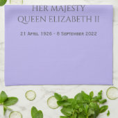 In het liefste geheugen van de HM Queen Elizabeth Theedoek (Gevouwen)