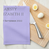 In het liefste geheugen van de HM Queen Elizabeth Theedoek (Quarter Fold)