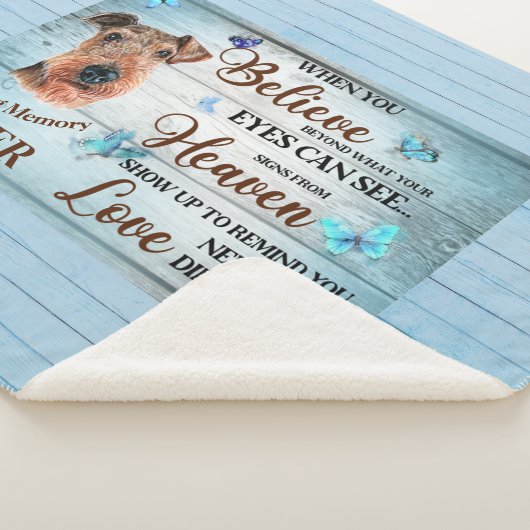 In het liefste geheugen van Dog denken Airedale do Sherpa Deken (3/4)