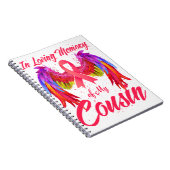 In het liefste geheugen van mijn neef Wings Breast Notitieboek (Rechterzijde)